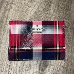 Kate Spade ♠️ plaid wallet